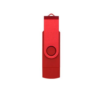 Флешка Jaster Plain 128 Гб USB/micro USB Flash drive + переходник Type-C Красный - фото 3