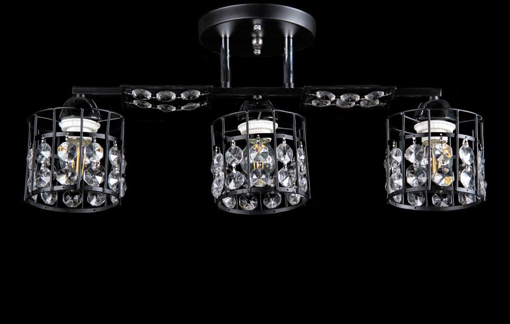 Люстра с плафонами Ray L67305/3 BK+CR (IR005977)