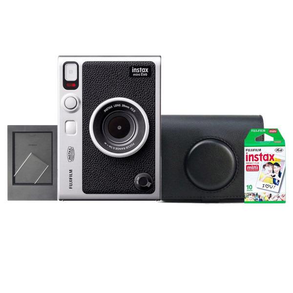 Камера моментальной печати Fujifilm Instax Mini Evo Hybrid + чехол/фотопленка 10 шт./фоторамка Black (12053102)