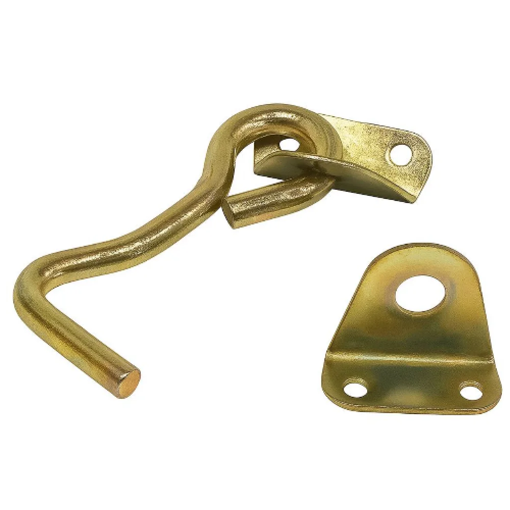 Гачок на двері ХЗШП накидний обмежувач для вікон і дверей 6,5x80 мм оцинкований (DZ1211)