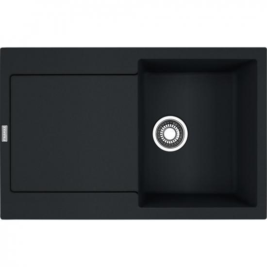 Мойка для кухни Franke Maris MRG 611 фрагранит с крылом 780х500х200 мм Черный матовый (ERC-114.0631.439)