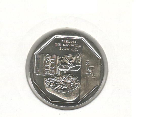 Коллекционная монета Перу 1 новый соль 2012 UNC (KM#362)