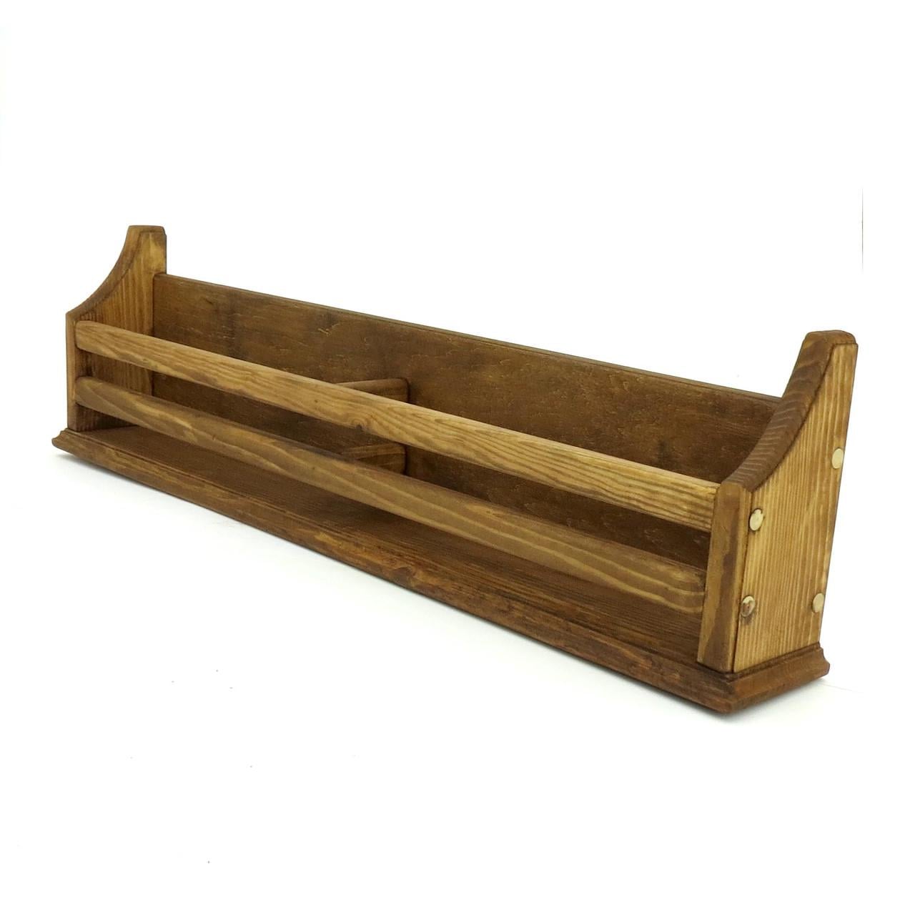 Полка настенная из дерева Маргарита 10х75 см Мускат (КПГ-10750207)