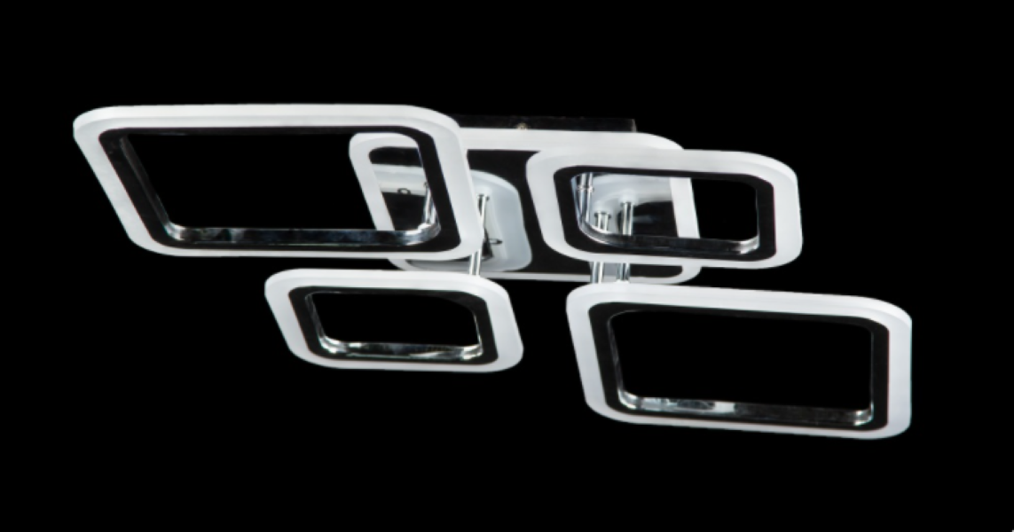 Светодиодная люстра LK29024/2/2/1 LED CR Белый/Хром (AN000830)