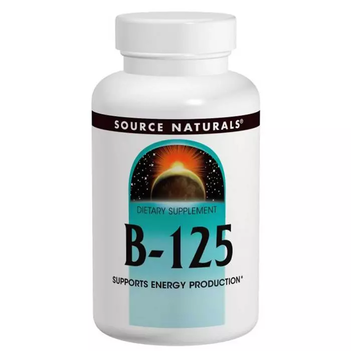 Комплекс вітамінів групи B Source Naturals 125 мг 60 таблеток (SN0425)