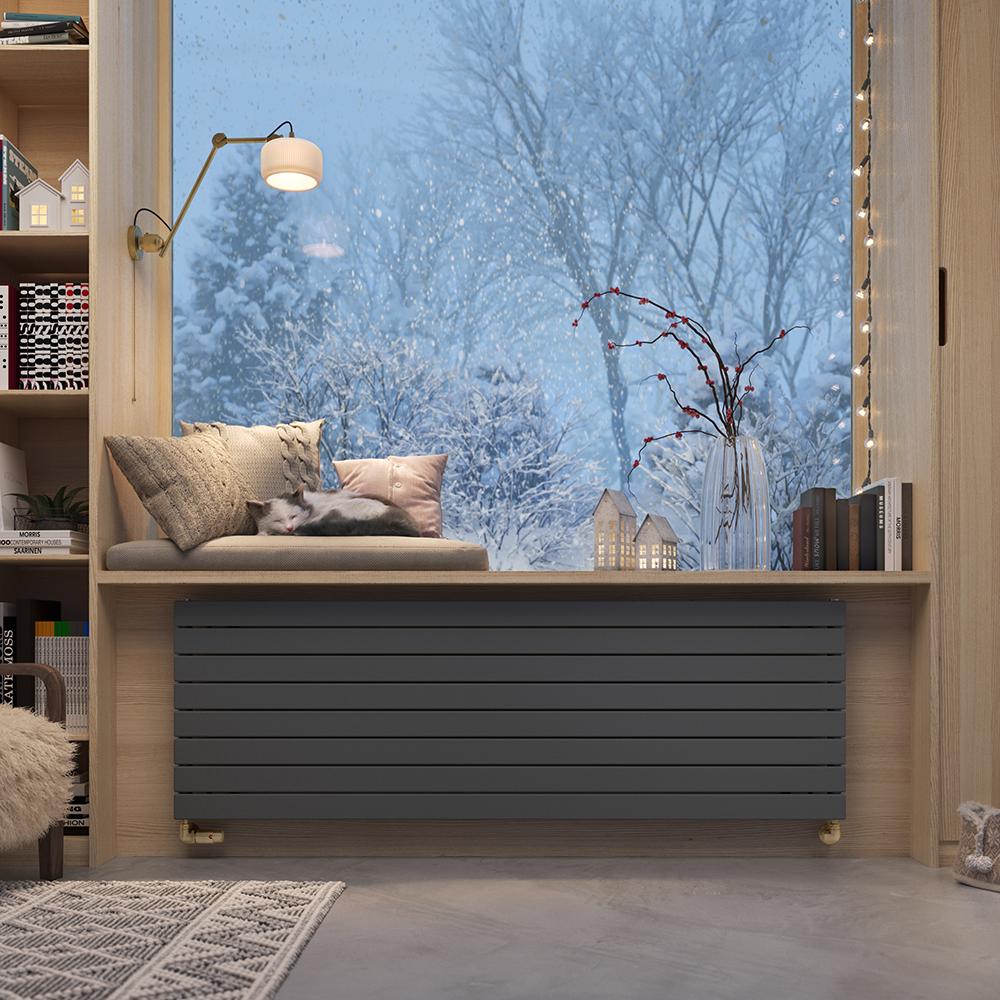 Радиатор дизайнерский Terma Forte V20 550x1254 мм Black Mat (857)