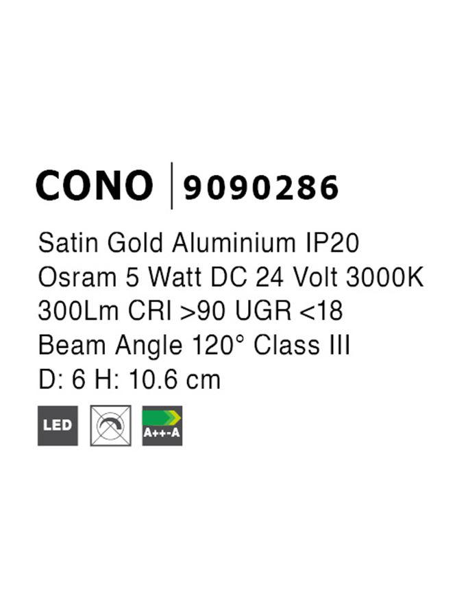 Светильник магнитный Nova Luce Cono (9090286) - фото 9 Светильник магнитный Nova Luce Cono (9090286) - фото 9