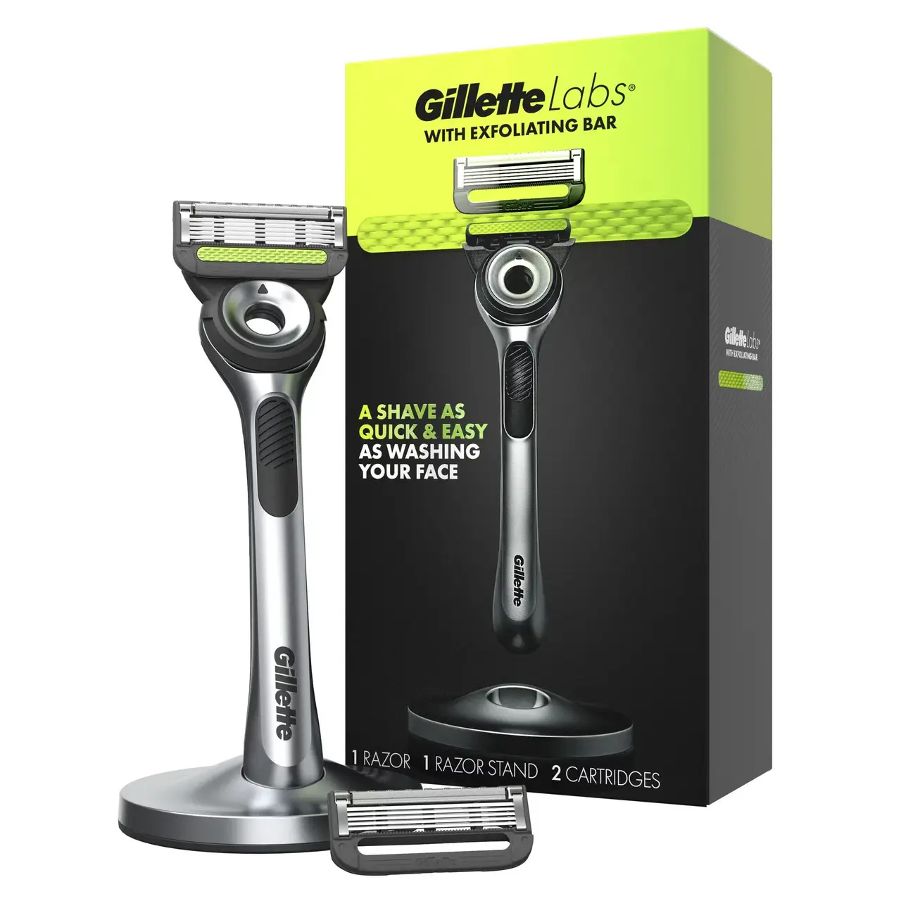 Набір для гоління GILLETTE Labs 1 бритва/2 касети/1 підставка