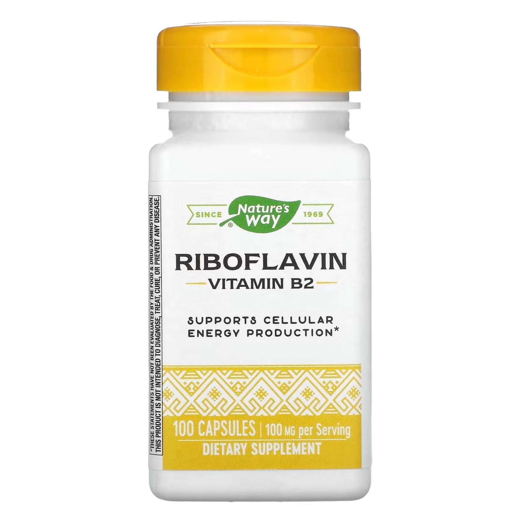 Вітамін В2 Nature's Way Riboflavin Vitamin B2 100 caps