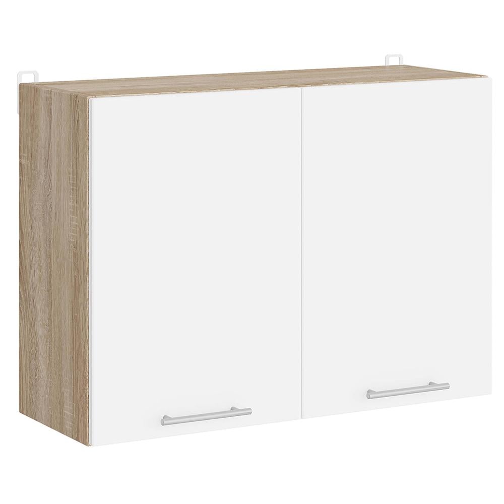 Кухонный модуль верхний Эверест Эко 800 80х30х58 см Дуб сонома/Нимфея альба (EVR-071005)