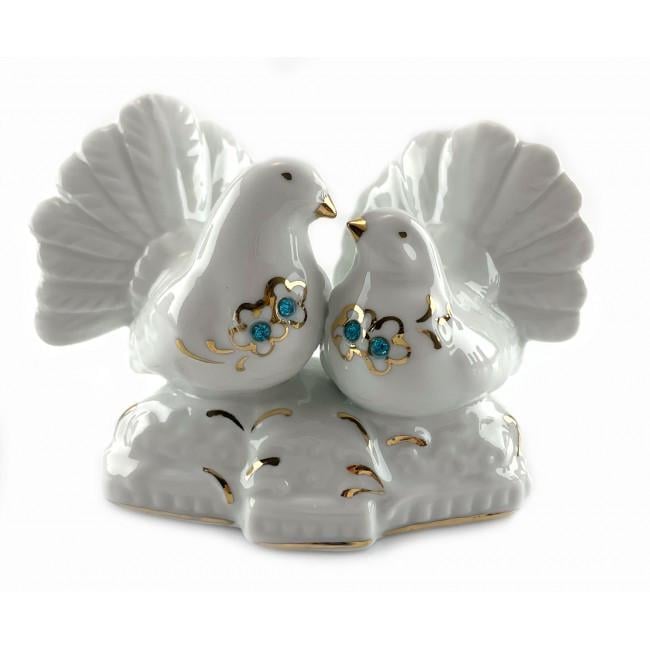 Статуетка керамічна Голуби пара 12х6х8 см (34824)