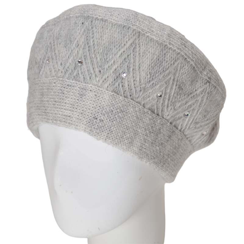 Берет жіночий Lirus Люся подвійний Світло-сірий (131956)