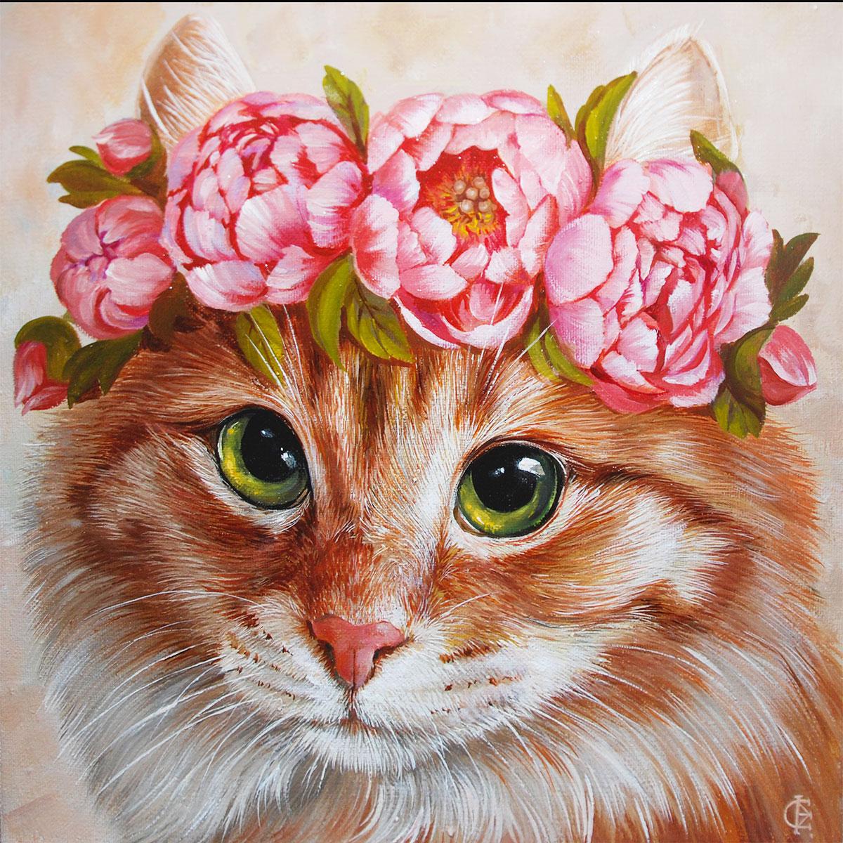 Алмазная мозаика Santi Рыжая весна 40х50 см на подрамнике (954094)