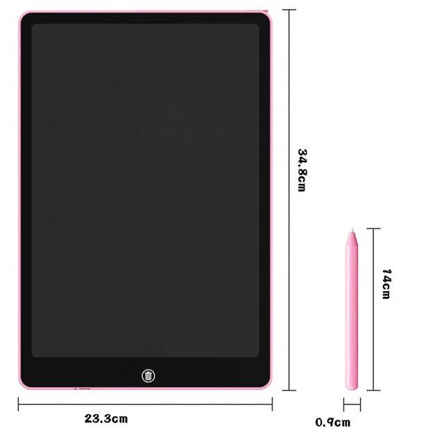 Планшет графічний Psheko Writing Tablet кольоровий 16" Pink (TC050646) - фото 4