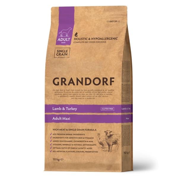 Корм сухой гипоаллергенный для собак Grandorf Lamb & Turkey Maxi 10 кг (24148253)