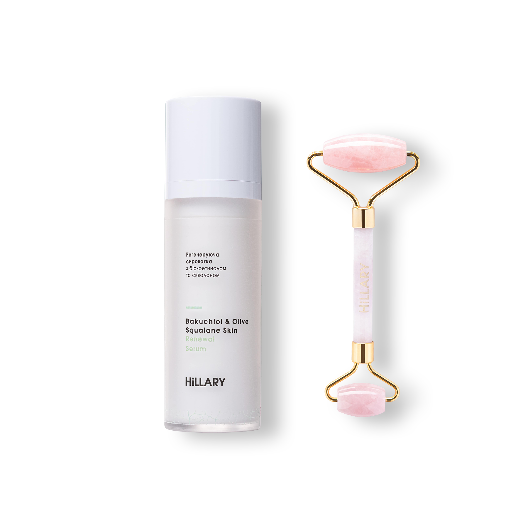 Регенерирующая сыворотка с био-ретинолом и скваланом + роллер для массажа лица