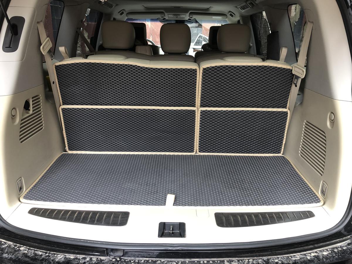 Коврик багажника 5 частей Digital Designs для Nissan Patrol Y62 2010-2024 гг. этилвинилацетат Черный