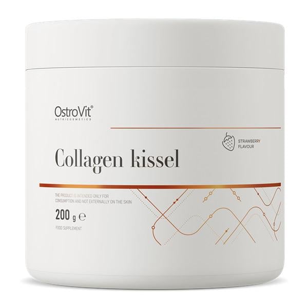 Хондропротектор для спортсменов Ostrovit Collagen Kissel Strawberry 200 г/6 порций (23505786)