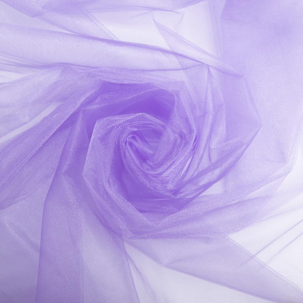Ткань декоративная фатин Kristal №21 Темная сирень (23646)
