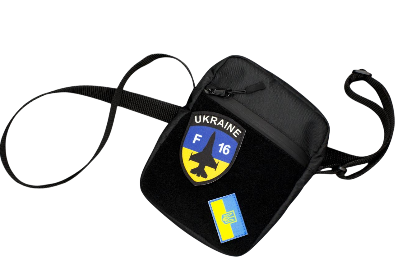 Сумка через плече з патчами UKRAINE F16 (23830449)