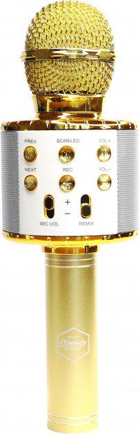 Бездротовий караоке мікрофон Wster WS-858 Золотий