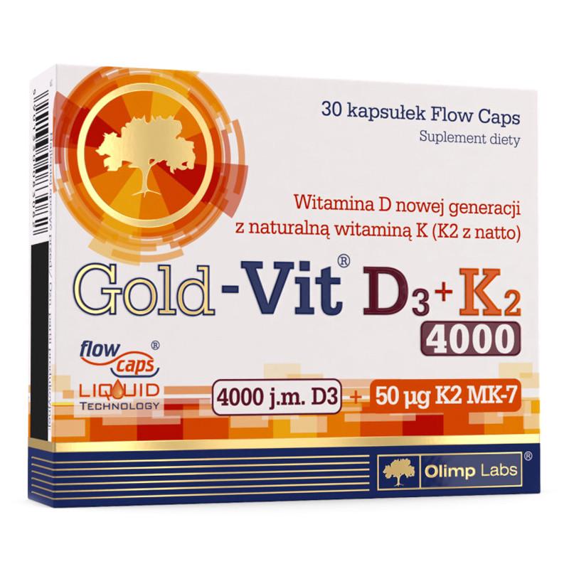 Витамин D3 и К2 Olimp Labs Gold-Vit D3 + K2 4000 IU/50 µg 30 капс. (22906-01)