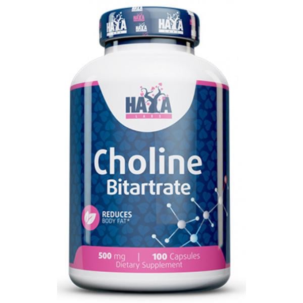 Холин битартрат Haya Labs Choline Bitartrate 500 mg 100 capsules