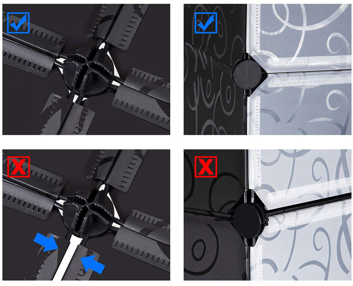 Шкаф пластиковый складной HCX Storage Cube Cabinet МР 312-62 Черный - фото 10