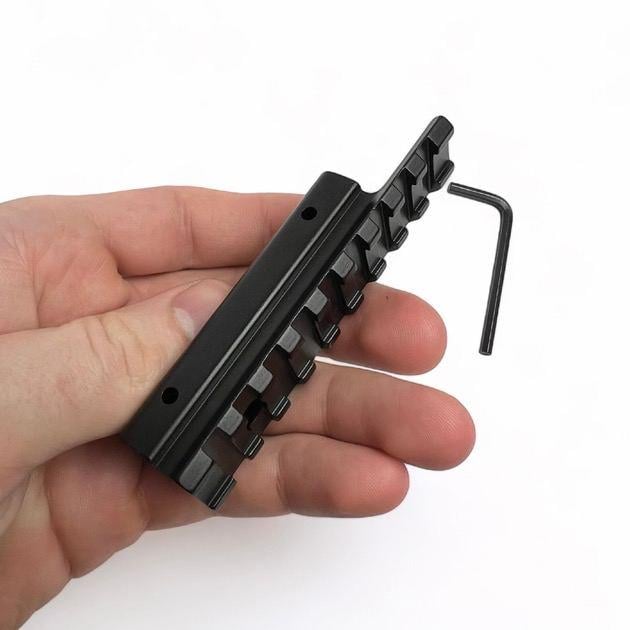 Переходник с ласточкиного хвоста на планку Пикатинни 9 слотов (22430362) - фото 3