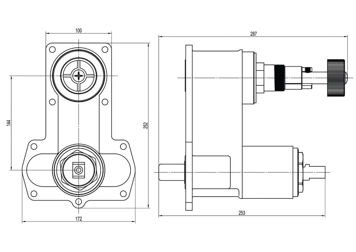 Змішувач для душу вбудований TOPAZ Odiss to 08117-L03-BL-TT з тропічним душем - фото 15