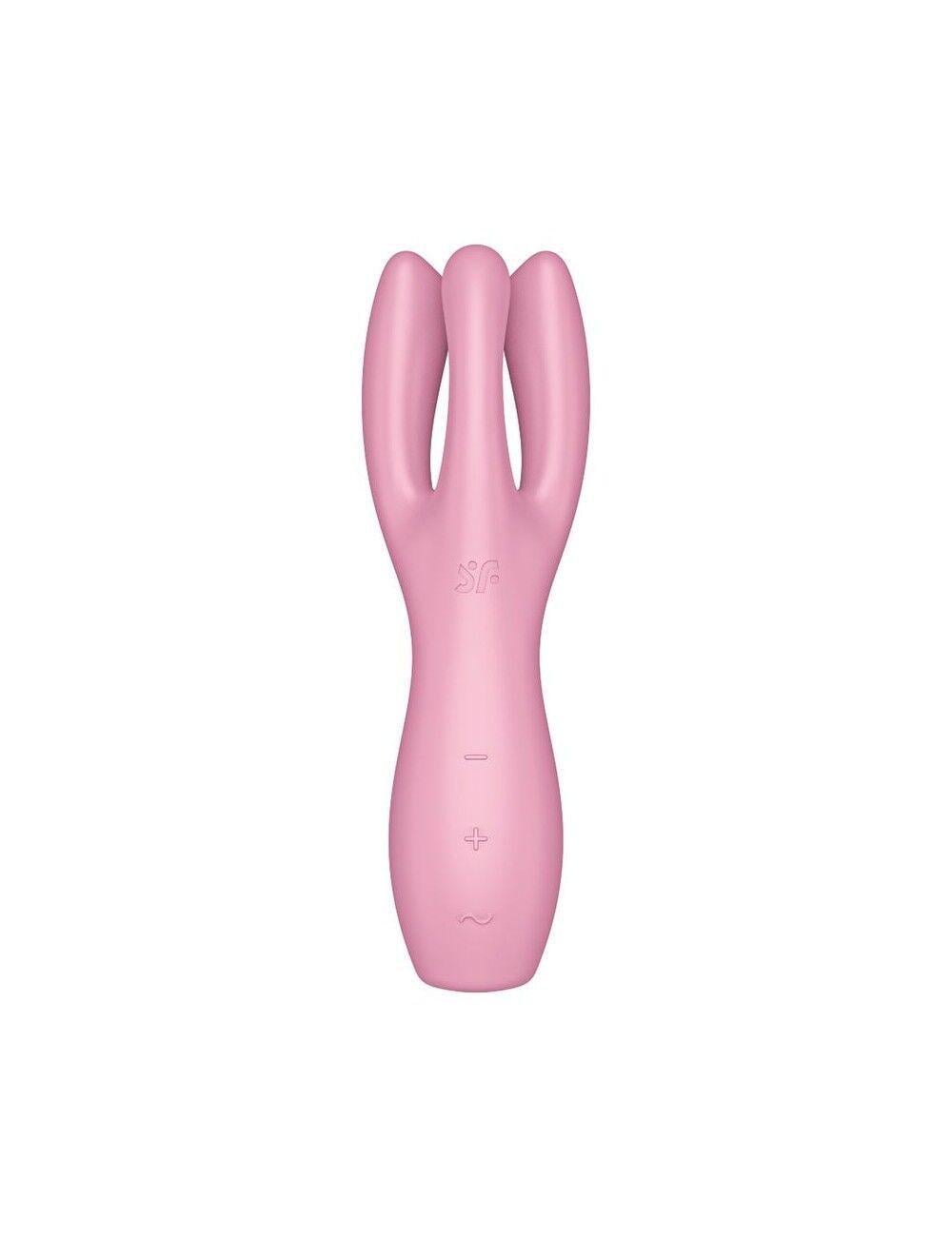 Вибратор клиторальный Satisfyer Threesome 3 с тремя пальчиками Pink (SO6101)