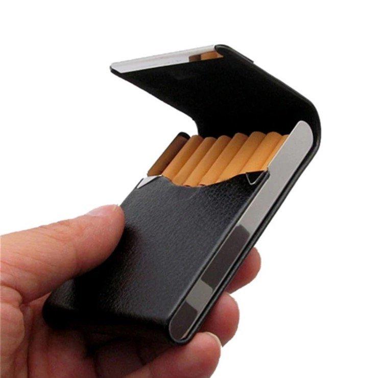 Портсигар на 7 сигарет Чорний (10416900) - фото 2