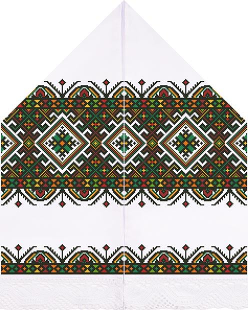 Схема Рушник для свадебных икон для вышивки бисером и нитями на домотканом полотне (ТР085дн3099)