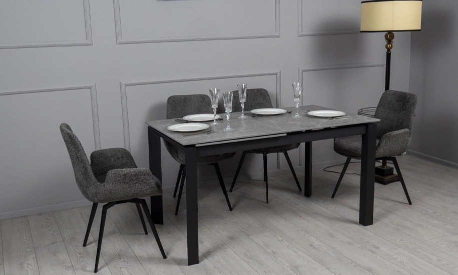 Стол раскладной Ларс 1400/2000х800х750 мм Серый - фото 2 Стол раскладной Ларс 1400/2000х800х750 мм Серый - фото 2