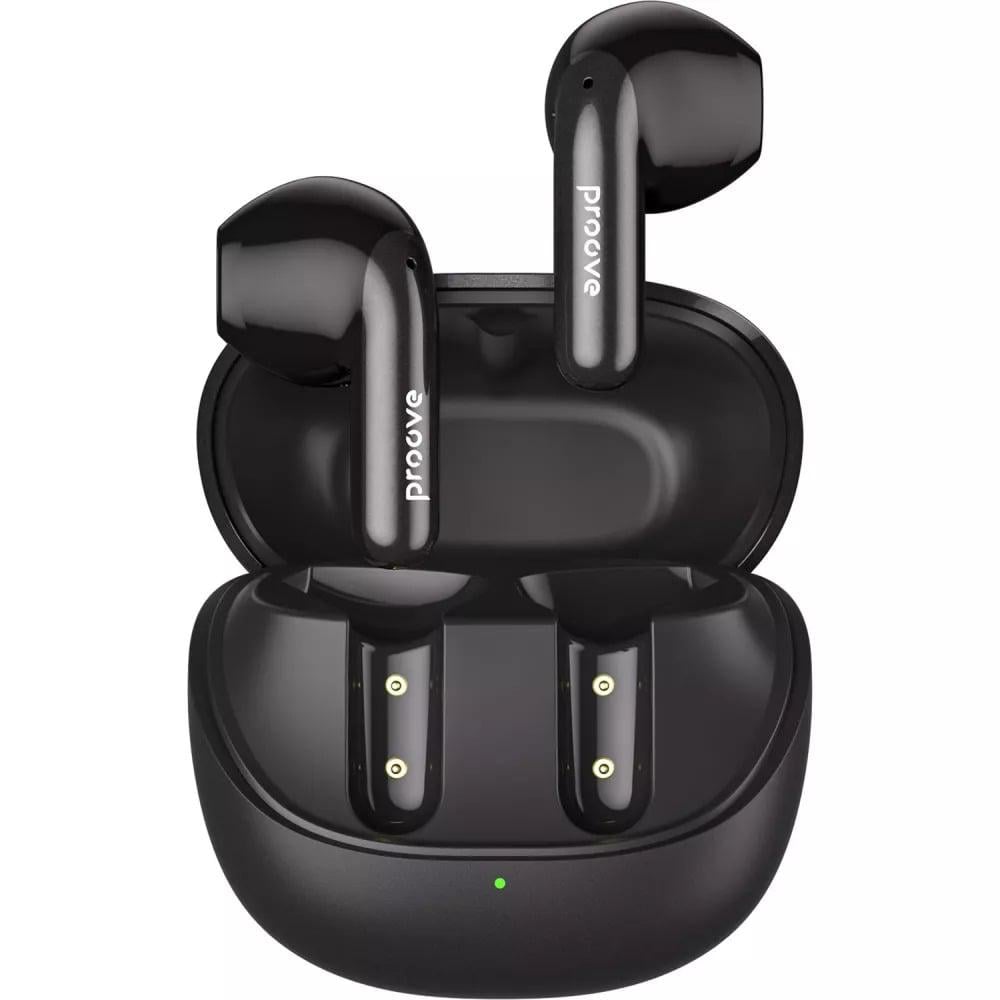 Наушники беспроводные Proove Logic TWS APP Bluetooth 5.4 с кейсом 300 mAh Obsidian Black (TWLG0001AP15)