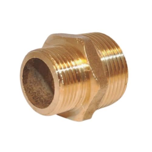 Ниппель переходной Lexline К.0512-В 3/4″Н х 1″Н усиленный латунь Ниппель переходной Lexline К.0512-В 3/4″Н х 1″Н усиленный латунь