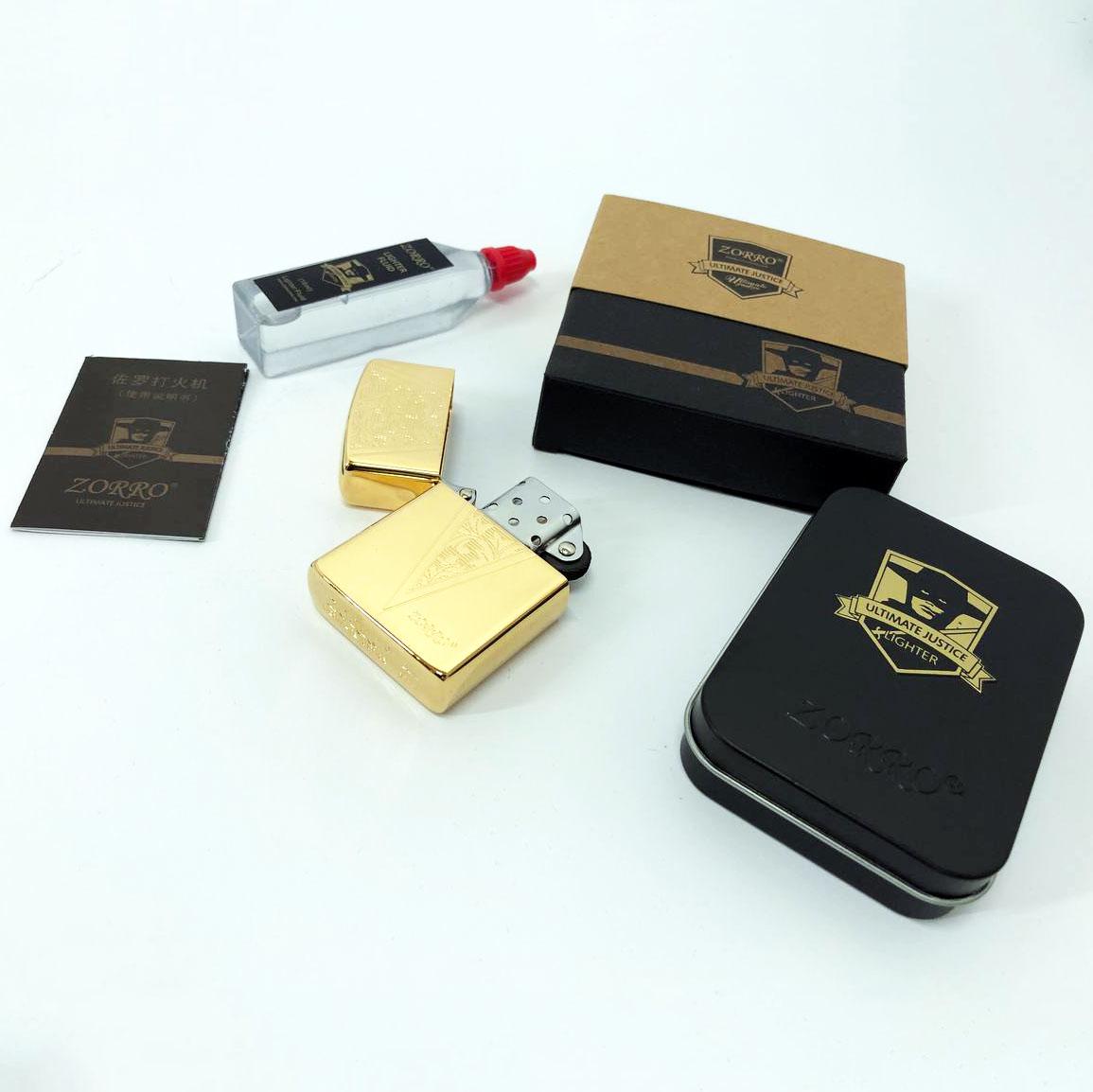 Набор для зажигалки бензиновая Zorro HL-366 Золото (310841) - фото 7 Набор для зажигалки бензиновая Zorro HL-366 Золото (310841) - фото 7