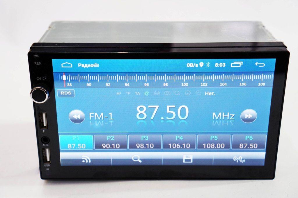 Автомагнитола сенсорная 7" 2din GPS Adnroid WiFi Bluetooth USB Pi-607 Универсальная магнитола CAN BUS - фото 7