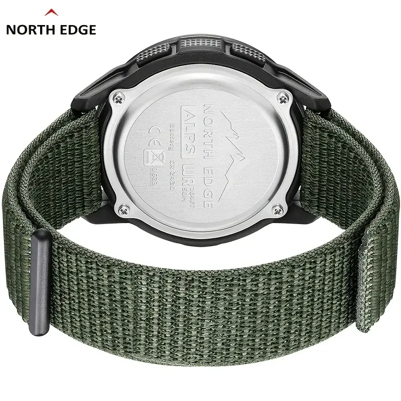 Наручний годинник чоловічий North Edge ALPS водостійкий з компасом легкий і ударостійкий Зелений (2675538074) - фото 3 Наручний годинник чоловічий North Edge ALPS водостійкий з компасом легкий і ударостійкий Зелений (2675538074) - фото 3