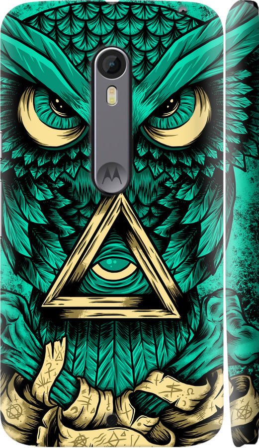 Чехол на Motorola Moto X Style Сова Арт-тату (3971c-455-42517)