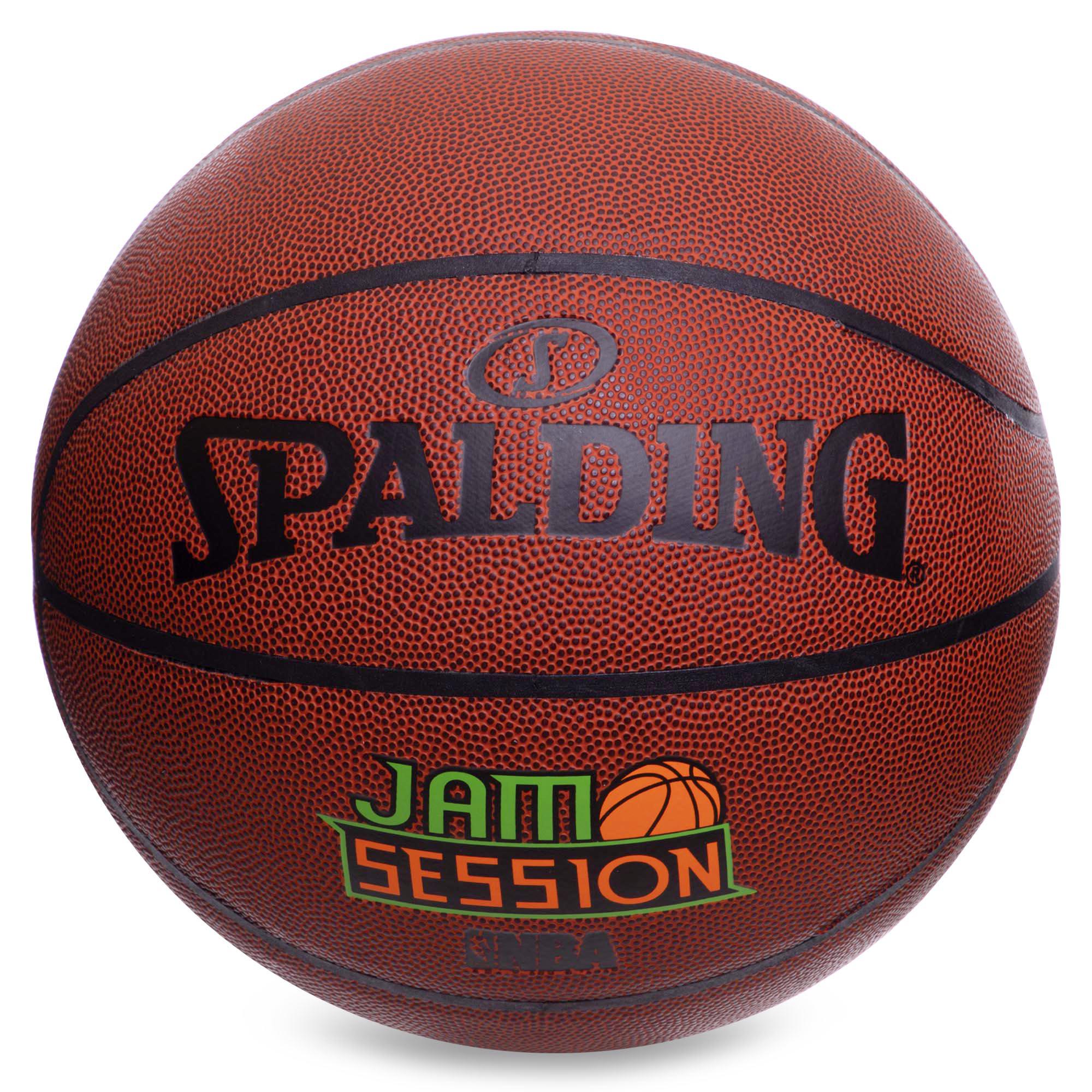 М'яч баскетбольний Zelart Composite Leather SPALDING Jam Session Brick 76031Z№7 Коричневий (DR006056) М'яч баскетбольний Zelart Composite Leather SPALDING Jam Session Brick 76031Z№7 Коричневий (DR006056)