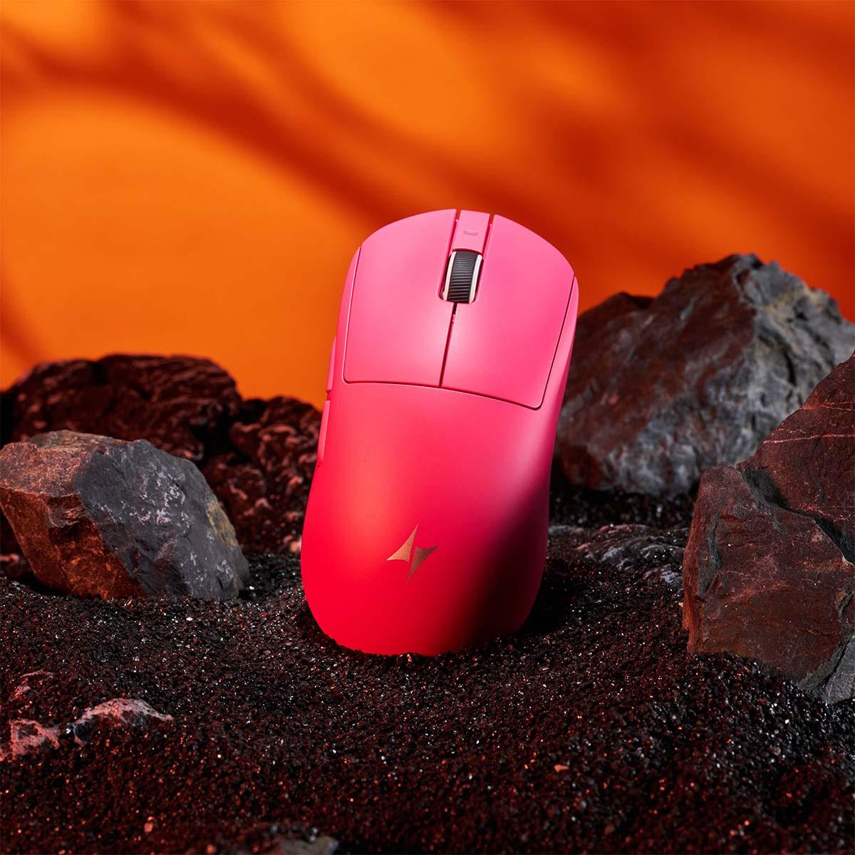 Мышка игровая беспроводная ATK A9 Plus Dragonfly 30000 DPI 3в1 Bluetooth/USB C Pink - фото 3 Мышка игровая беспроводная ATK A9 Plus Dragonfly 30000 DPI 3в1 Bluetooth/USB C Pink - фото 3