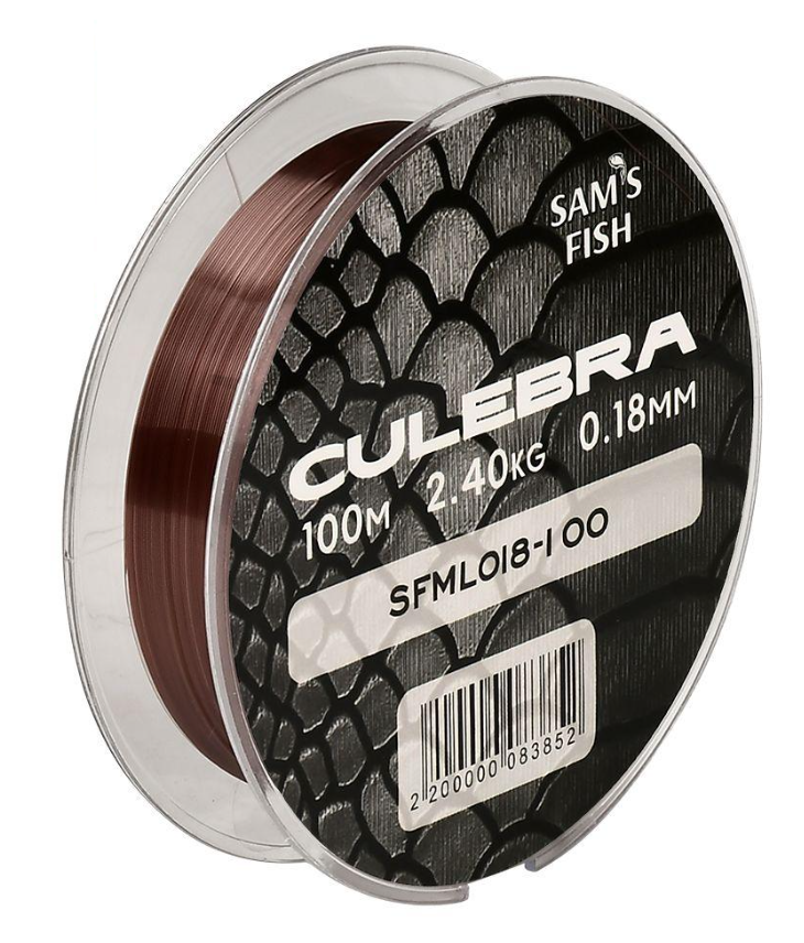 Леска Culebra 100 м х 0,18 мм тест 2,4 кг (SFML018-100)