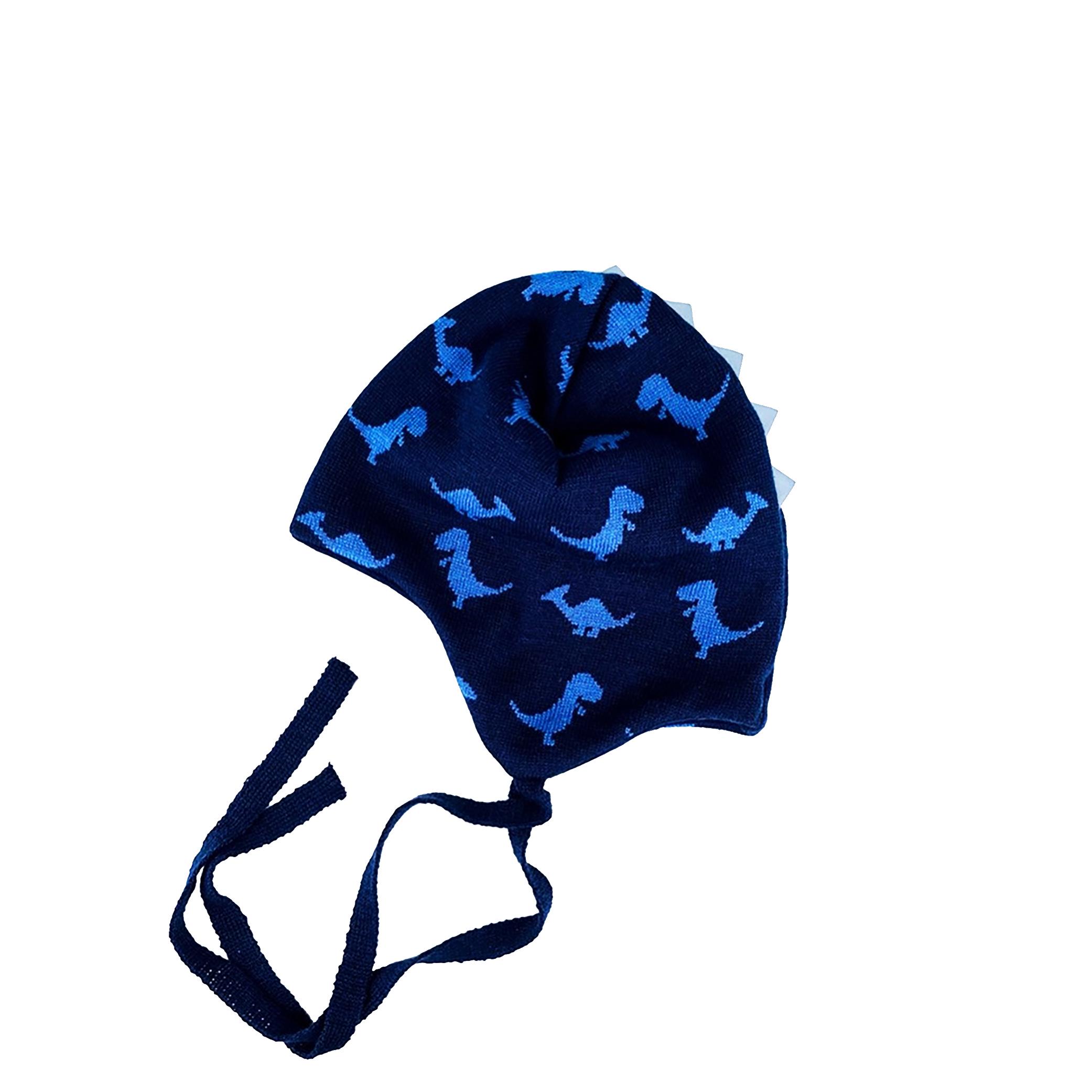 Шапка детская TALVI Kids Hat Дракон для мальчика 6-15 месяцев 44-46 Синий (TC-502)