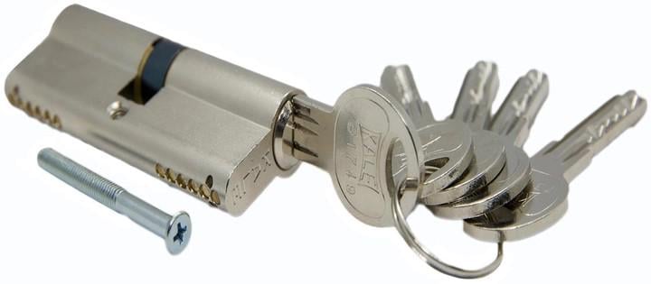 Цилиндр 164SNC никель 80 мм 5 ключей (1-30113)