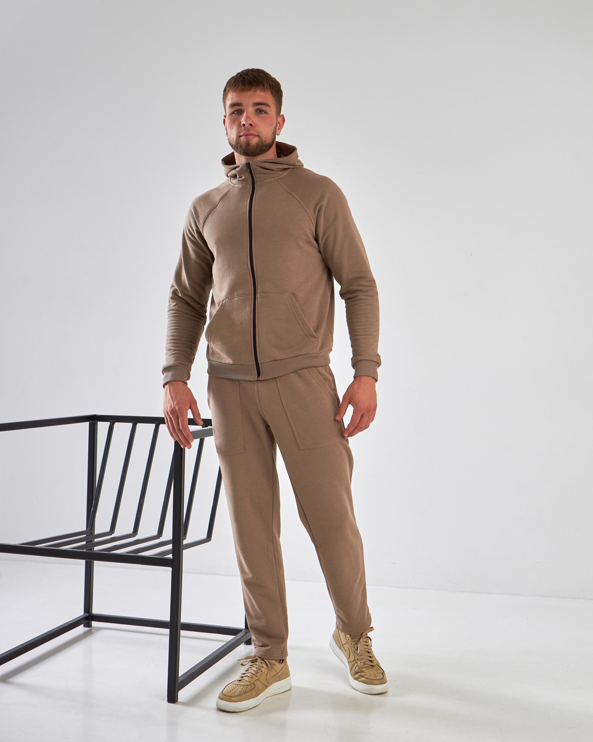 Спортивный костюм мужской р. 52 Капучино (14605150) - фото 3 Спортивный костюм мужской р. 52 Капучино (14605150) - фото 3