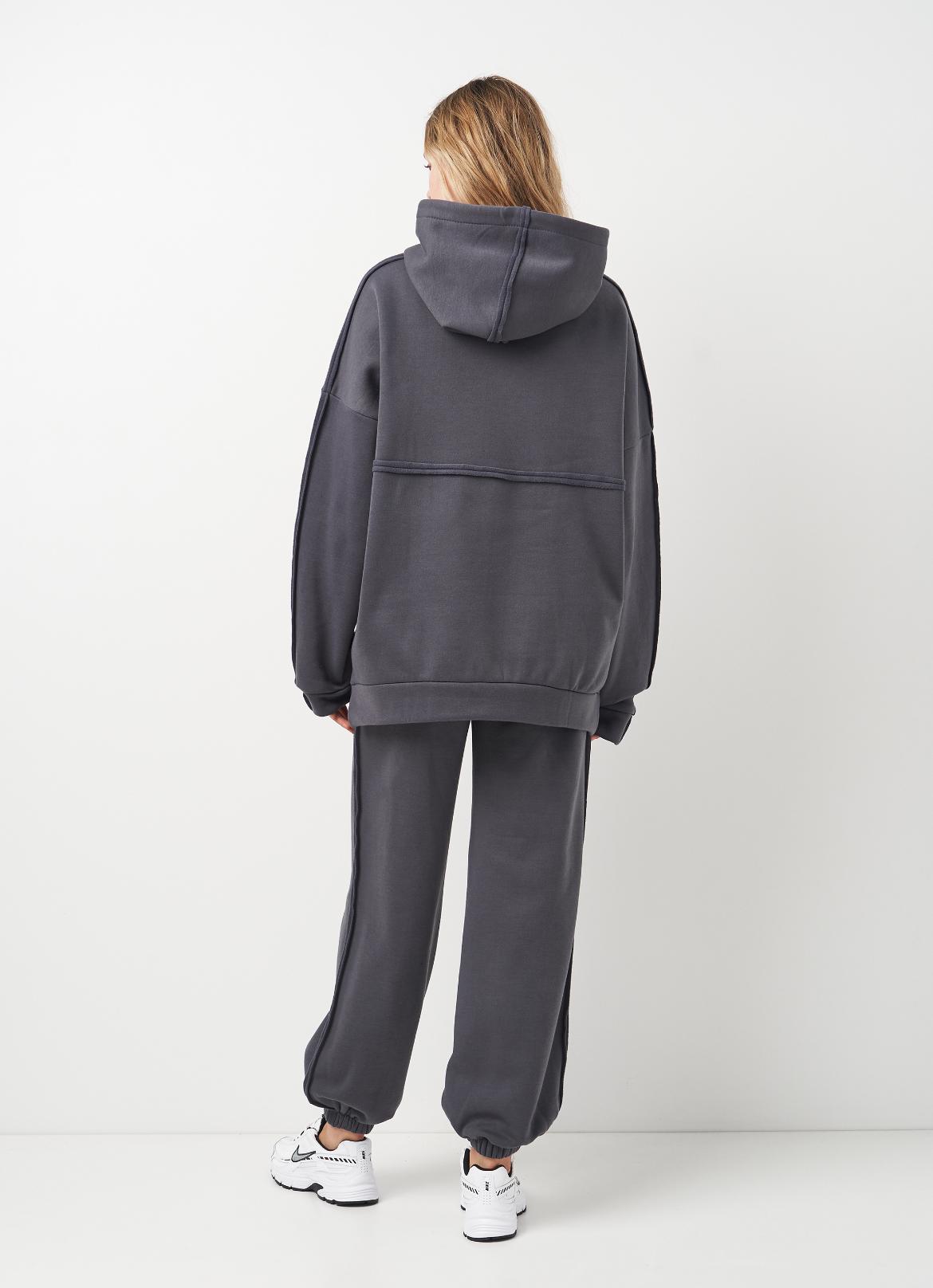 Спортивный костюм утепленный Вилена женский р. 52 Графитовый (2288073133) - фото 2 Спортивный костюм утепленный Вилена женский р. 52 Графитовый (2288073133) - фото 2