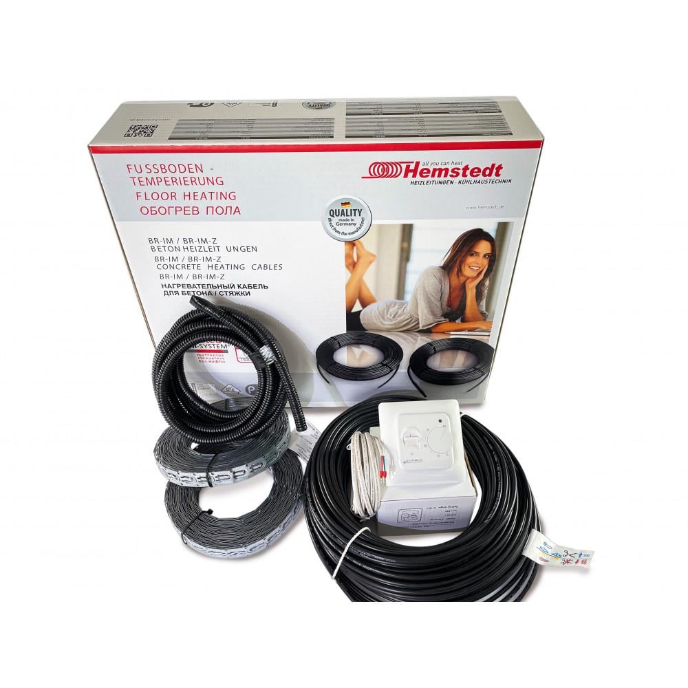 Кабель у стяжку Hemstedt BR-IM 17 механічний регулятор від 4,1 м2 до 6,1 м2 700 Вт (41504122) - фото 2 Кабель у стяжку Hemstedt BR-IM 17 механічний регулятор від 4,1 м2 до 6,1 м2 700 Вт (41504122) - фото 2