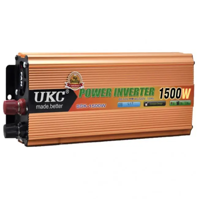 Інвертор 12V 220V 1500W UKC SSK EH 12/220V з USB