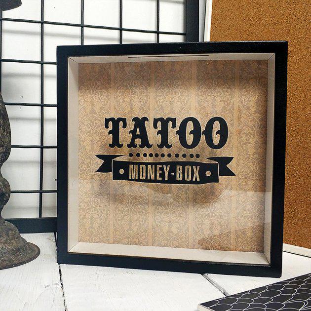 Деревянная копилка для денег Tattoo (125258)